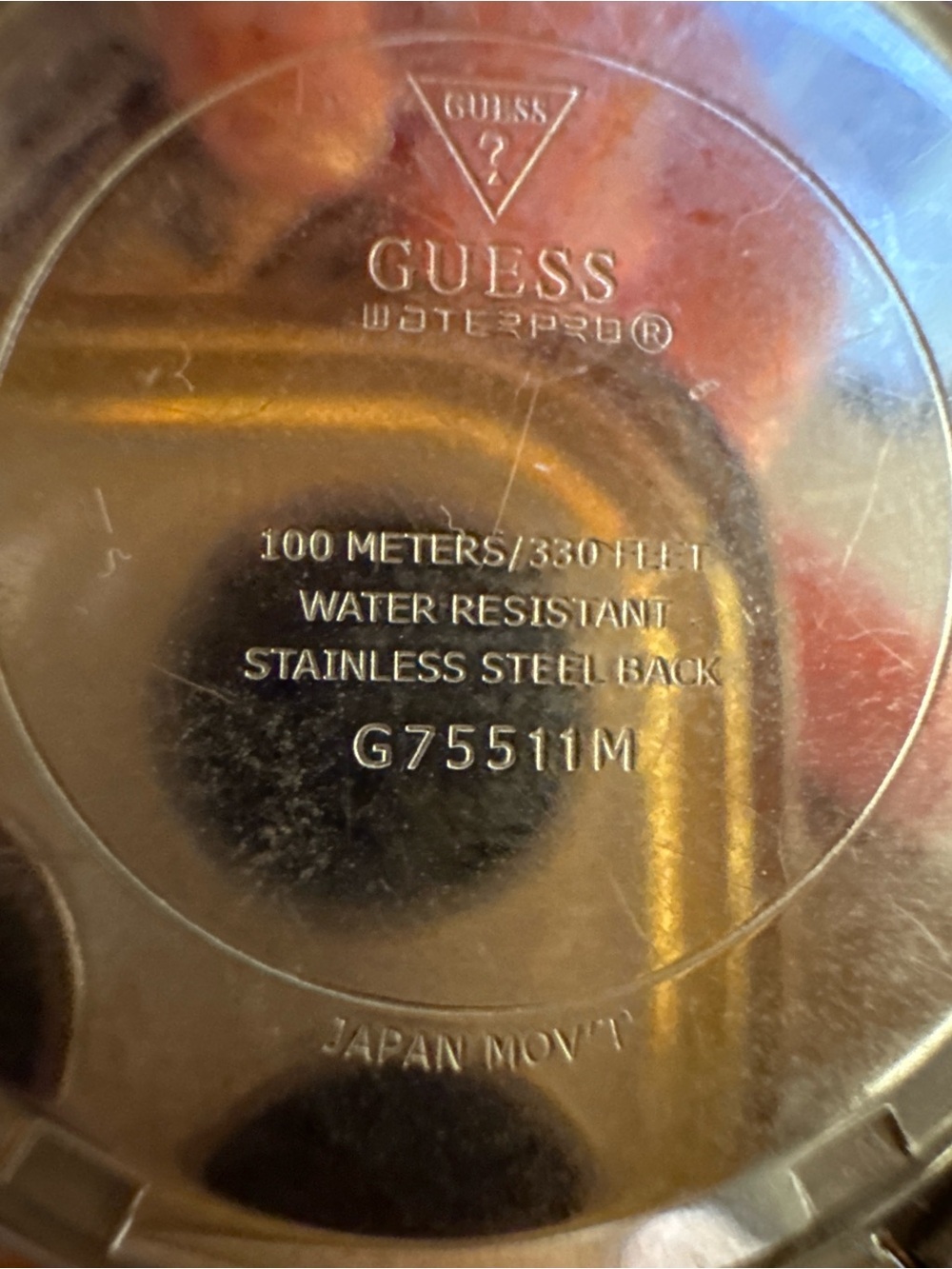 GUESS G75511M Silver Crystal Bezel Watch Date Stainless Steel Needs Battery - Picture 4 of 5